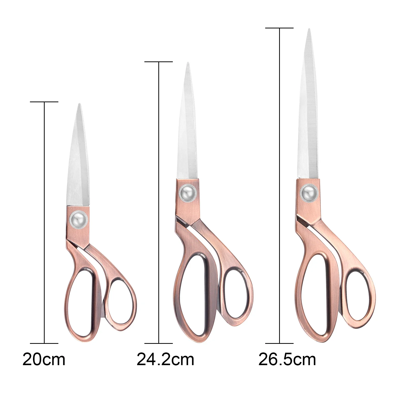 Tailor Scissors Sewing Scissors Fabric 8/9.5/10.5inch Stainless Steel Scissor Sewing Tool Clothing Cutter Shears Sewing Supplies view 6