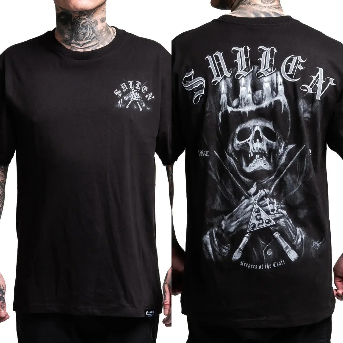 New Sullen Clothing Graphic Cotton T-shirt Unisex Summer Short Sleeve Fashion Brand Tee Luxury Casual Vintage Tees