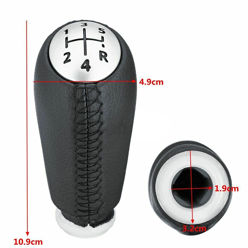 Manual Transmission Car Interior Gear Shift Knob 5 Speed For Renault Clio III 2005-2009 Kangoo 2009 Fit Scenic II 2003 2004-2006