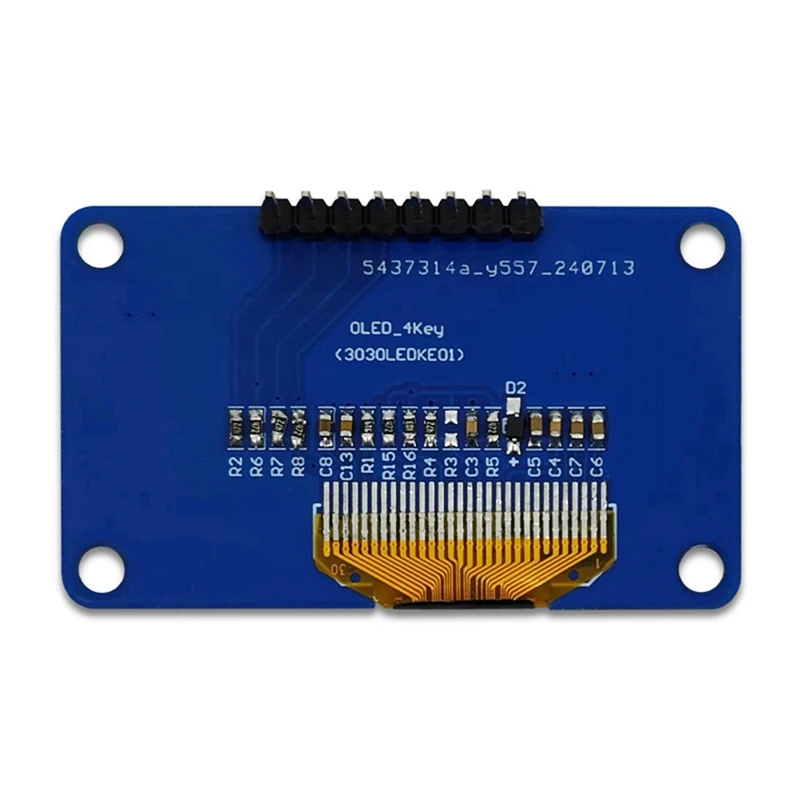 0.96 Inch OLED Display Module 12864 Screen Module With Matrix & 4 Key Keyboards IIC