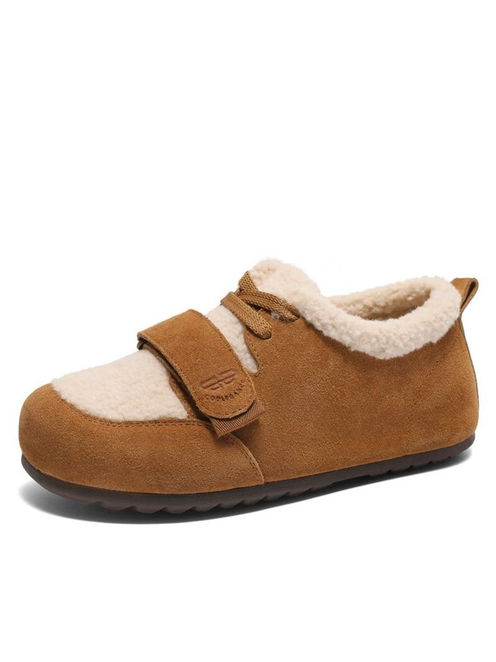 

Belle Casual Home Slippers Women's Winter Warm Furry oes B229DM4 Comfortable Soft Sole round Toe Flat Heel Rubber Outsole