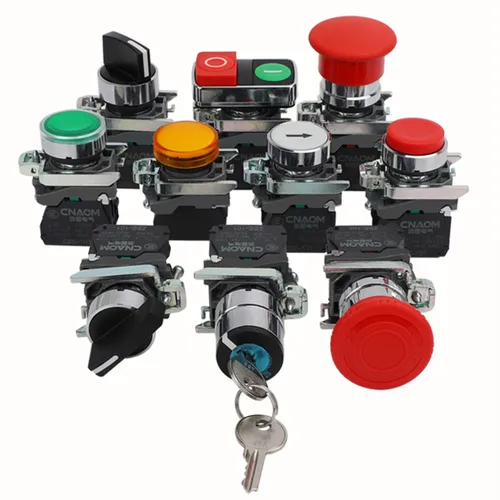 Imagen 2 del producto XB4-BA11 pulsador de Metal XB4-BA21 XB4-BA31 XB4-BA42 parada de emergencia 22mm interruptor giratorio XB4-BA45 XB4-BA3311 XB4-BA61 XB4-BA55