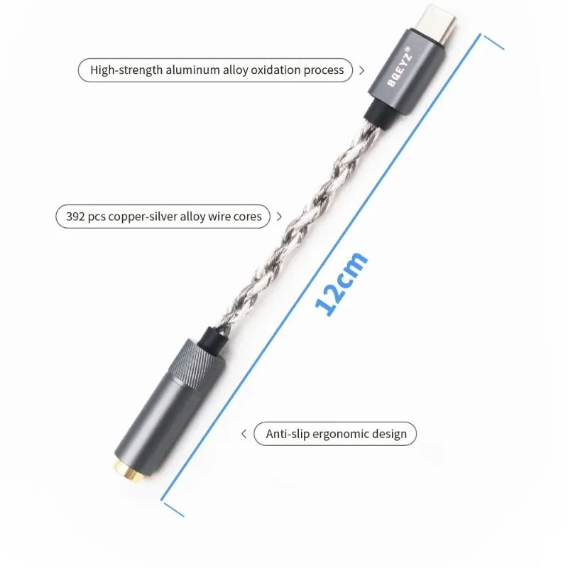 

BQEYZ LIN HiFi Adapter Type C To 3.5/4.4mm 32bit 384KHz CX31993 Dongle
