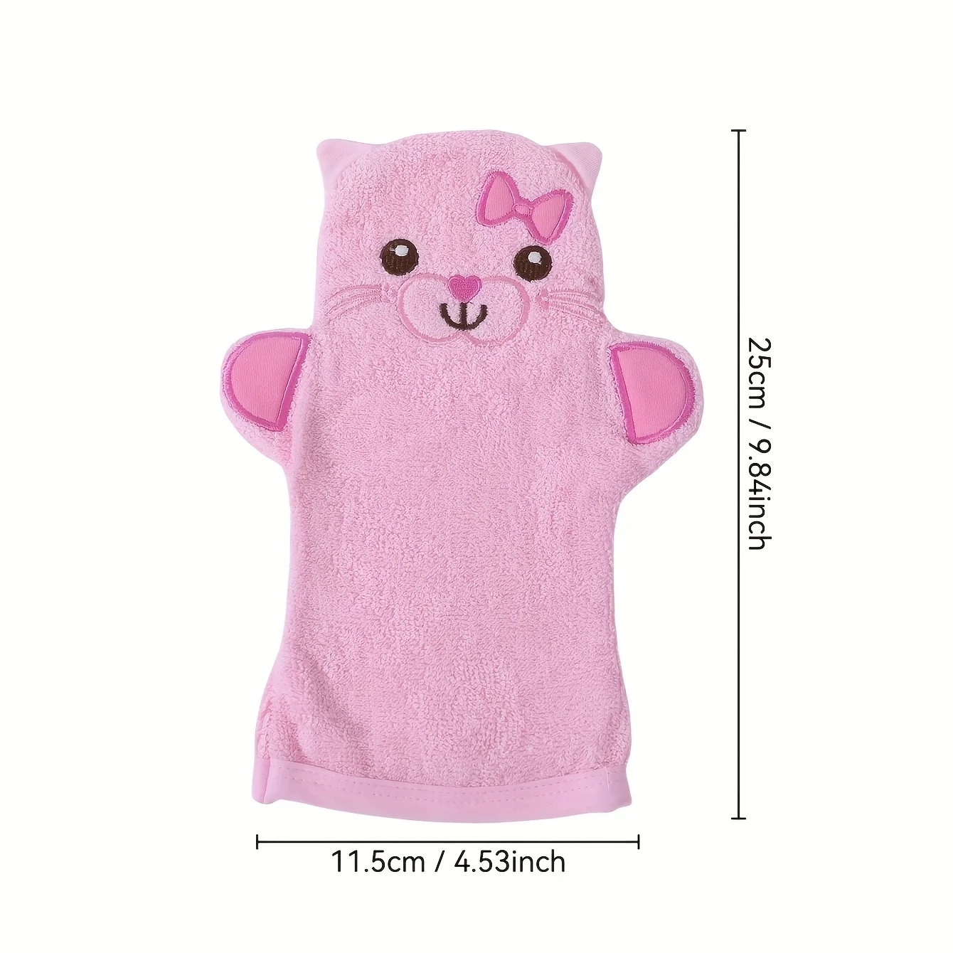 قفاز حمام، قفاز أطفال على شكل حيوان للاستحمام، أداة حمام للرضع فائقة النعومة وماصة، طبيعية وآمنة، رائعة للأولاد والبنات