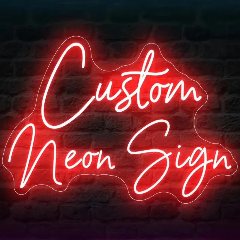 Custom Neon Sign Personalised LED Neon Lighting Custom Led Light Name Decor Wedding Sign Bedroom Home Bar Wall Neon Decorations