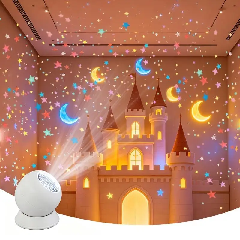 (Ce14)Christmas Dynamic Rotating Projection Stage Lamp Colorful Holiday Light For Outdoor Decorative Festive Stage Lights