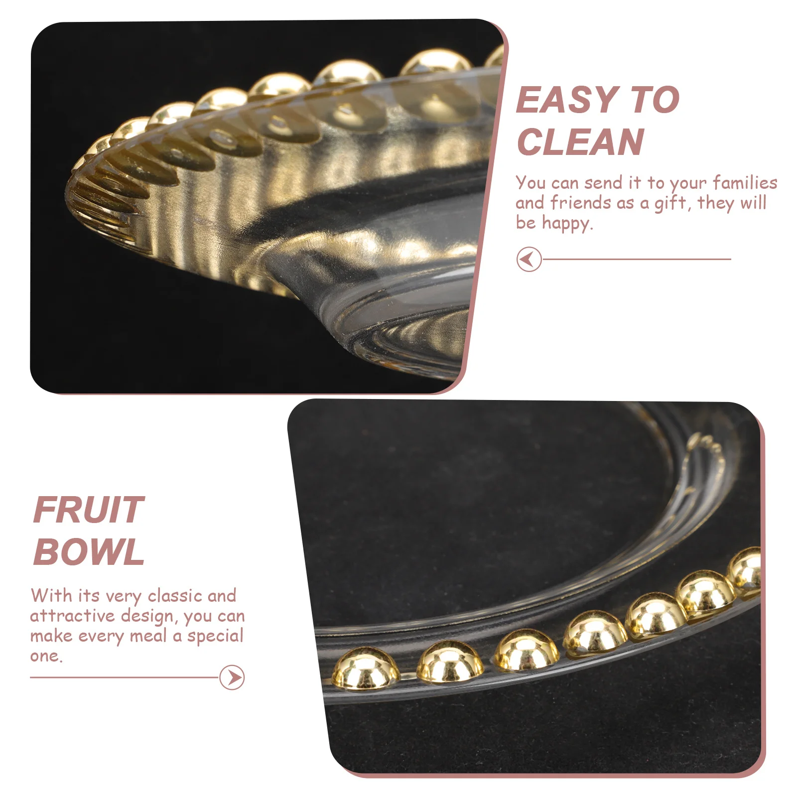 

Decorative Steak Plate Multi-Function Household Food Storage Plate Serving Accessory Food Accessory