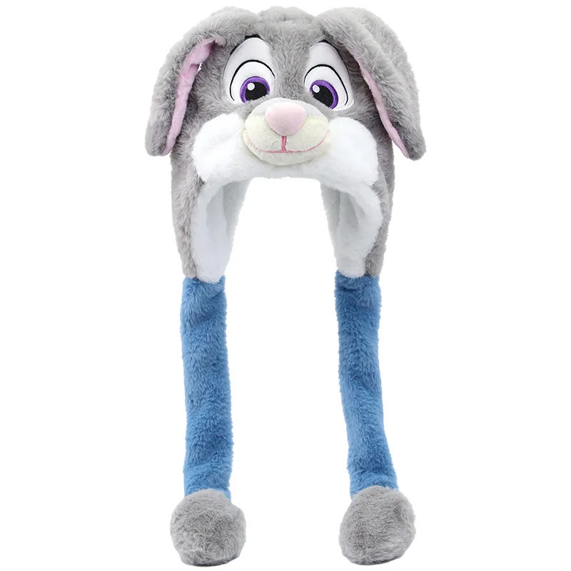 Winter nieuwe Nick & Judy pluche muts uit 2025 - Disney Zootopia 2 fleece gevoerde warme mutsen, officiële karakter wintermuts