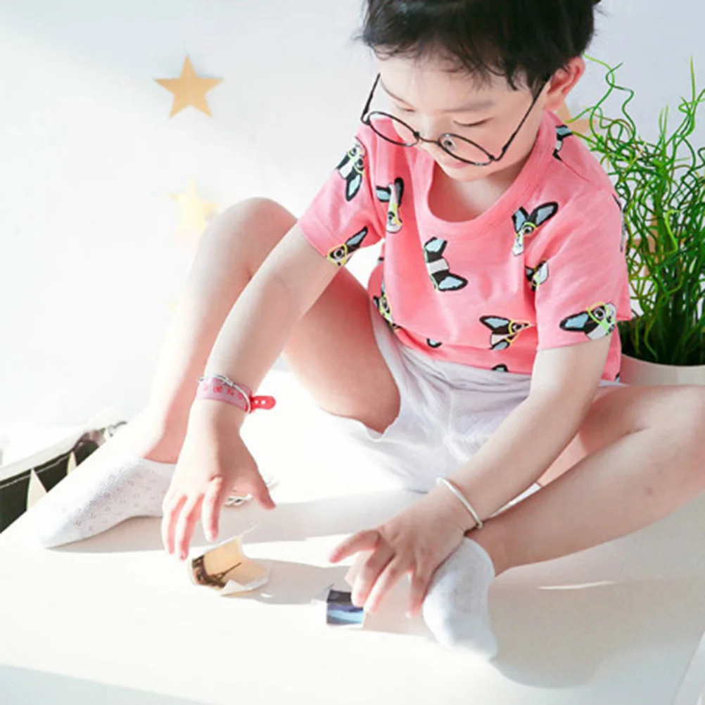 

5pcs Baby Summer Breathable Ultra-Thin Mesh Low Cut Ankle Socks Sweat Absorbent Comfortable Casual 0-1 Years 5 Colors