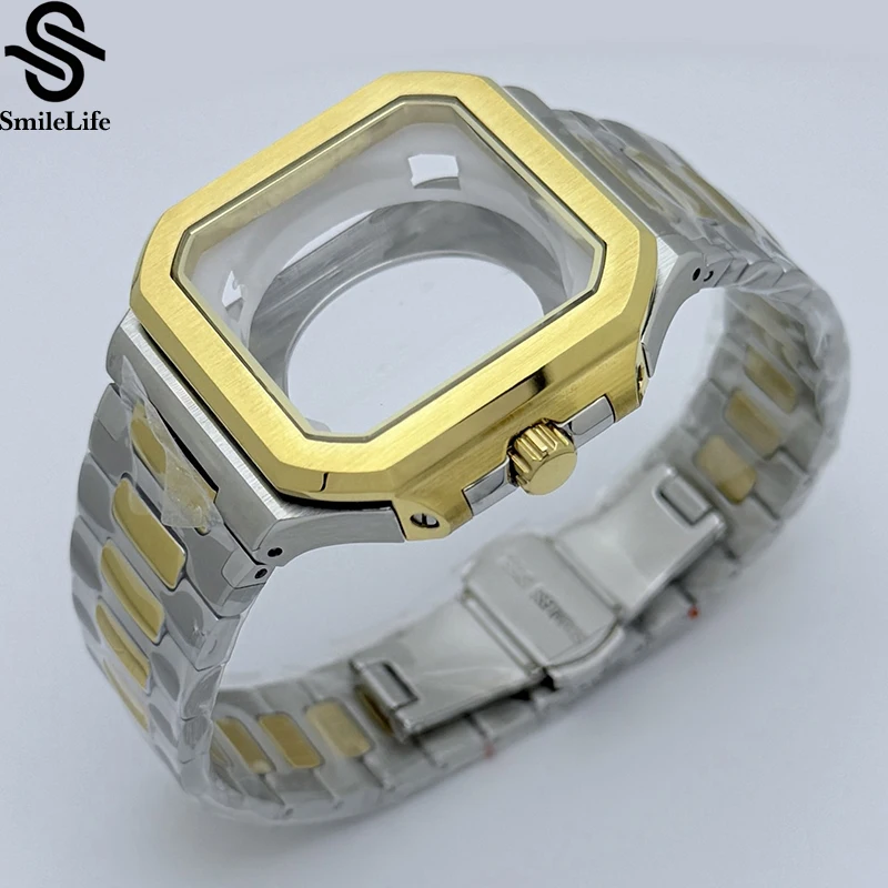 SmileLife 42 мм квадратный корпус из нержавеющей стали 316L с сапфировым стеклом для циферблата 29,5 мм для NH35/NH36/4R аксессуары, механизмы