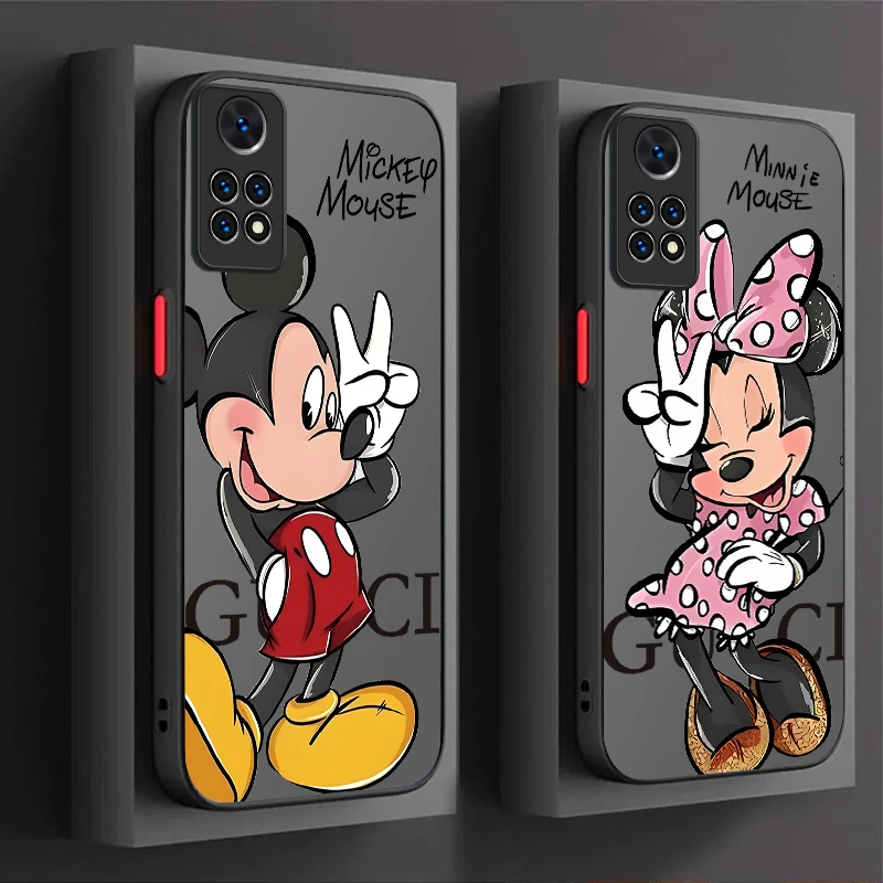 Mode Mickey Minnie Liebe Fall Für Xiaomi Redmi Hinweis 13 12 Pro Plus 4G 5G 12S 11 10 10S 9 9S 8 Redmi 12 13 13C 12C A3 A3X
