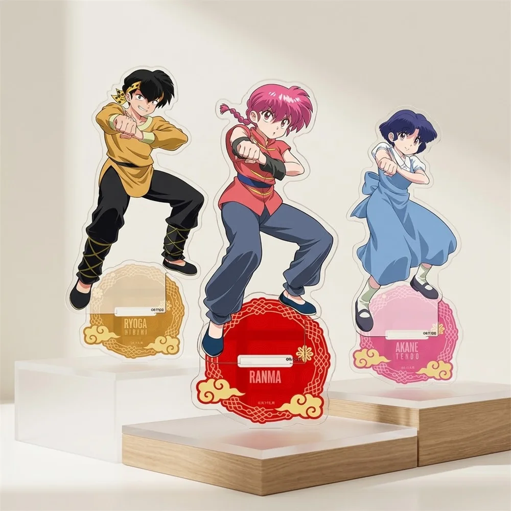 15CM NEW Anime Ranma Acrylic Keychain Model Cosplay Charm Characters Ornament Accessories Goods  Christmas Gifts