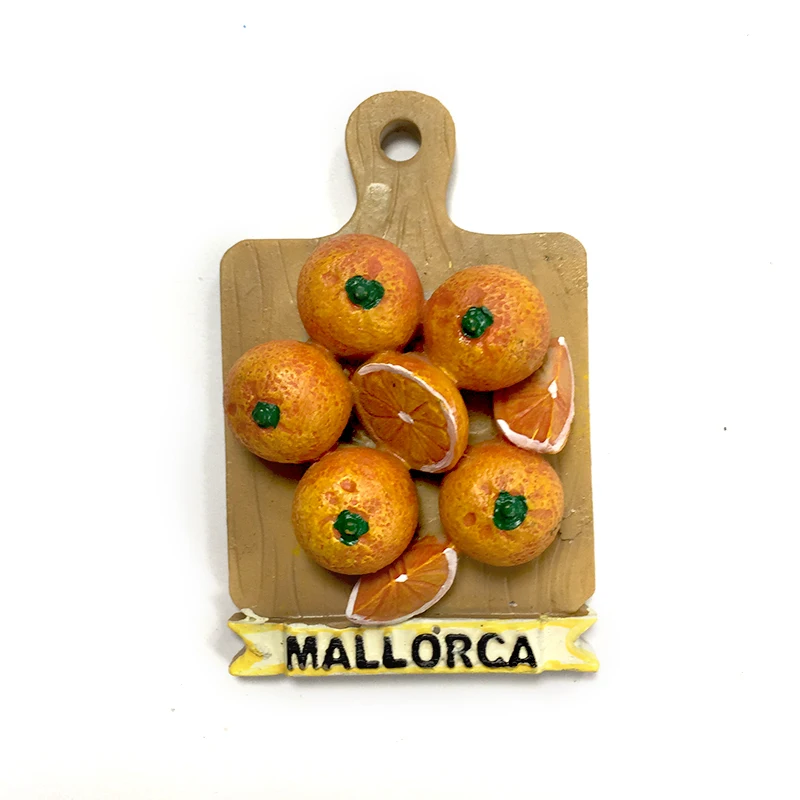 

3D Resin Fridge Magnet - Orange Slice Design - Mallorca Souvenir - Perfect Kitchen Decor