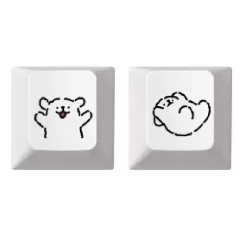 Keycap Line Puppy, combinación de dibujos animados, Teclado mecánico, botón, lindo, personalidad, Pbt opaco Original, nuevo, 2024