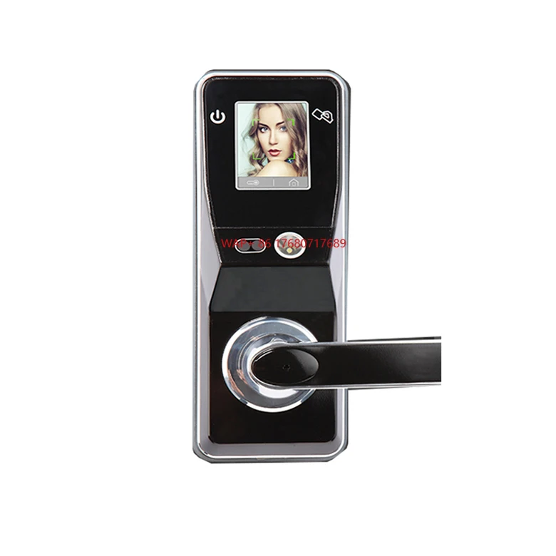 

Smart Biometric Door Lock With IR Optics Face Recognition Fingerprint & Key/Card Aluminum Door Password Storage for Home Use