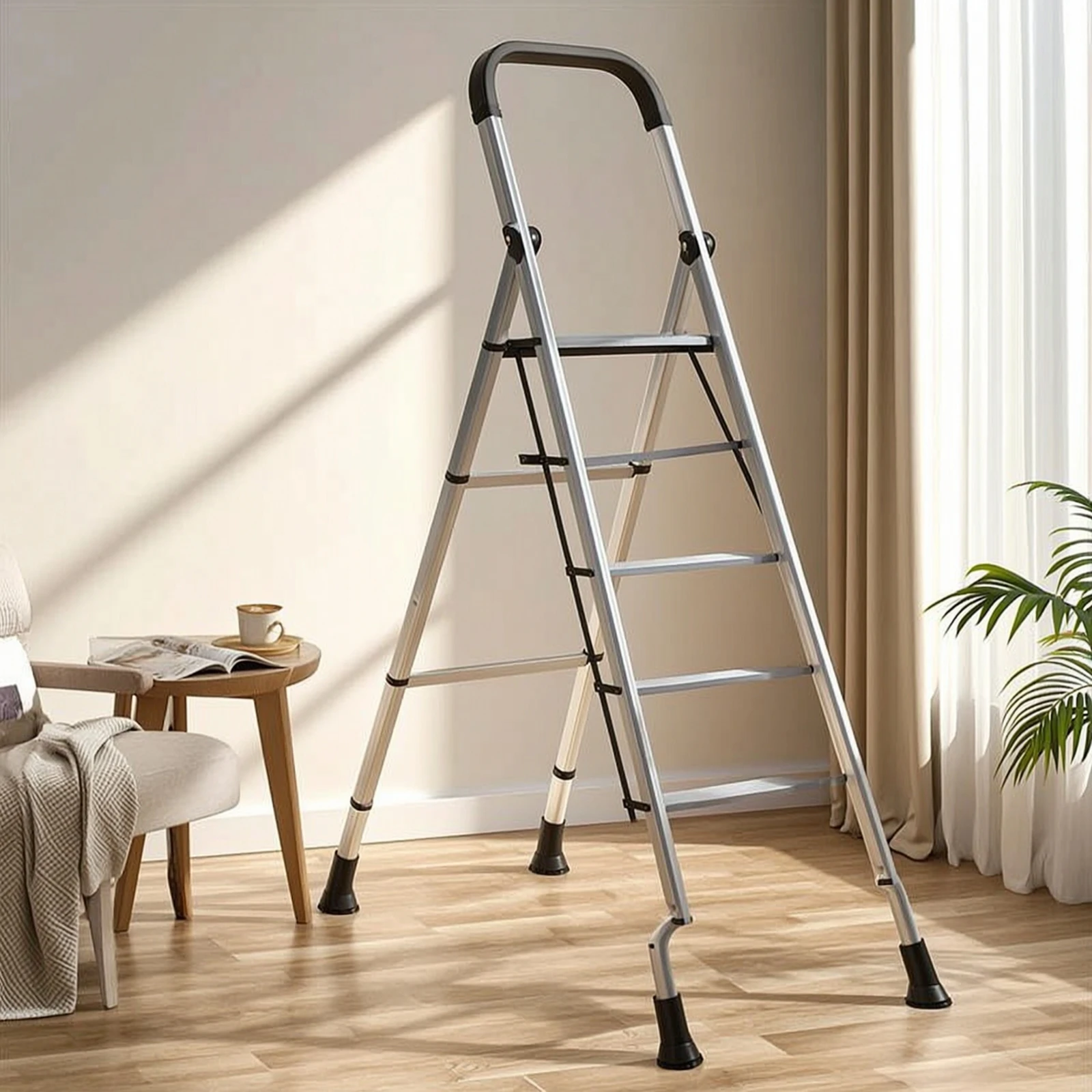 2 Pieces Ladder Foot Covers Long-Lasting Step Ladder Feet Cover Hardware Wear-Resistant Easy Installation for Homeowners
