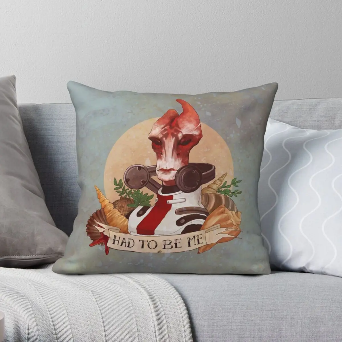 Mass Effect Mordin Solus Had To Be Me Square Pillowcase Polyester Linen Velvet Printed Zip Decorative Bed Cushion Cover