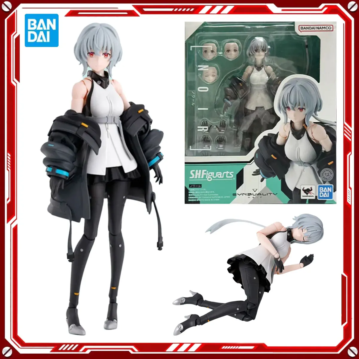 

Bandai натуральная SYNDUALITY Noir, наборы моделей аниме, игрушка Noir SHF, сборная фигурка, модель, подарок для детей, школьный рождественский подарок