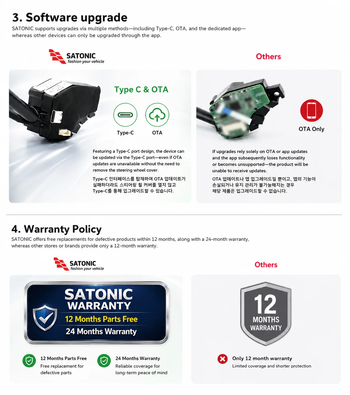 SATONIC V3 Schalthebel für Tesla Neues Model Y Juniper YL OEM-Stil Plug & Play | Reibungslose Park- und Fahrsteuerung – Detail 2