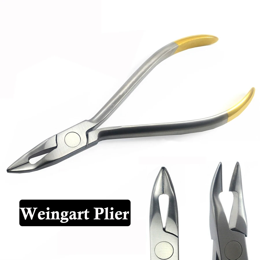 Weingart Pliers Dental Stainless Steel Orthodontic Pliers with Weingart Plier Tip Dental Arch Bending Forceps Dental Lab Tool