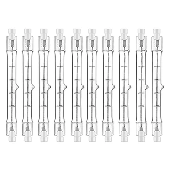 프로모션! R7S 할로겐 전구, 밝기 조절 할로겐 로드 램프 조명, 10 할로겐 로드, R7S 할로겐 전구, 118mm, 200 W, 230 V 팩