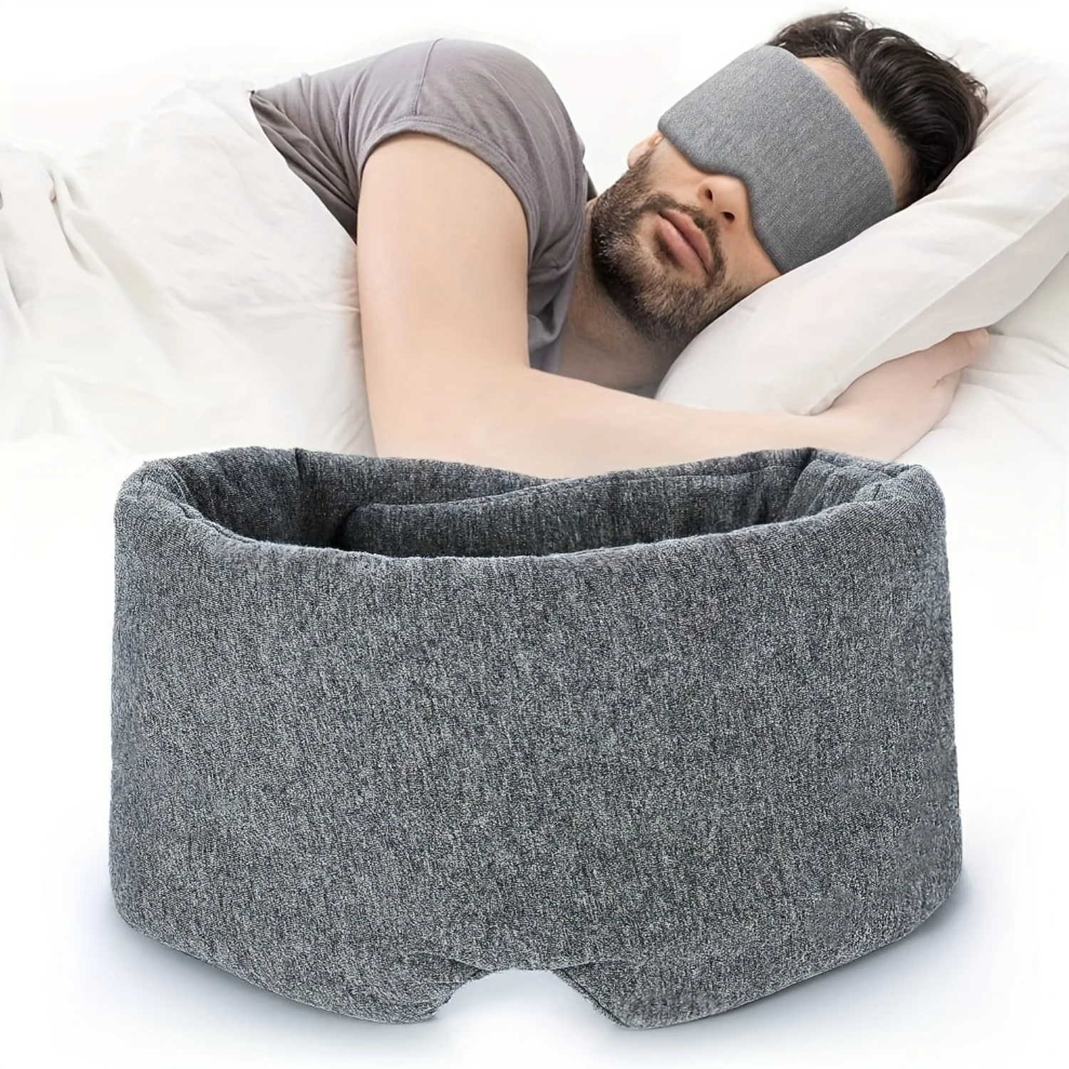 Comfortable  full coverage eye mask, suitable for sleeping on trains, airplanes, and during travel Enhypen photocard Bean bag