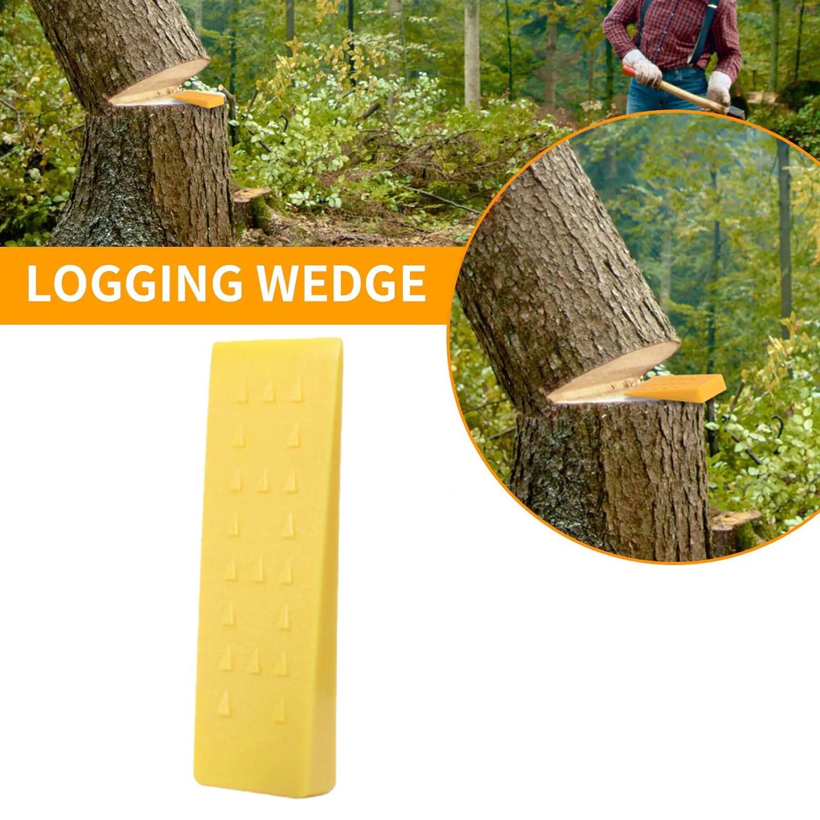 Tree Felling Wedge for Tree Cutting Falling Bucking Sturdy Wood Splitting Wedge Logging Supplies Tools Logging Wedge Portable