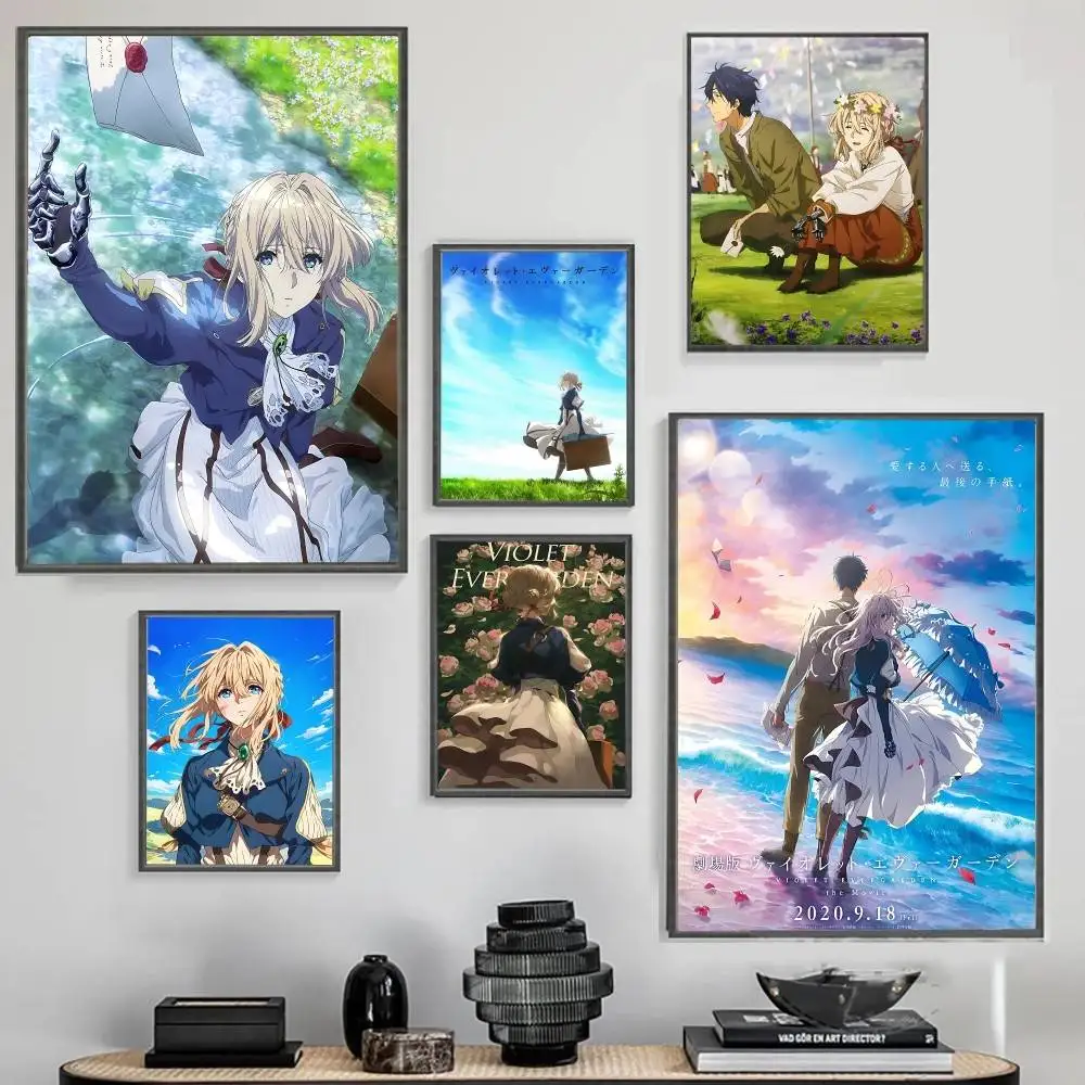 Violet Evergarden Poster Picture Canvas Painting Wall Art Home Decoration Print For Living Room Decor