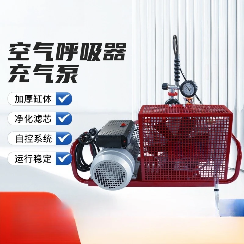 Air respirator inflatable pump submersible respirator high pressure filling pump 100L high pressure compressor