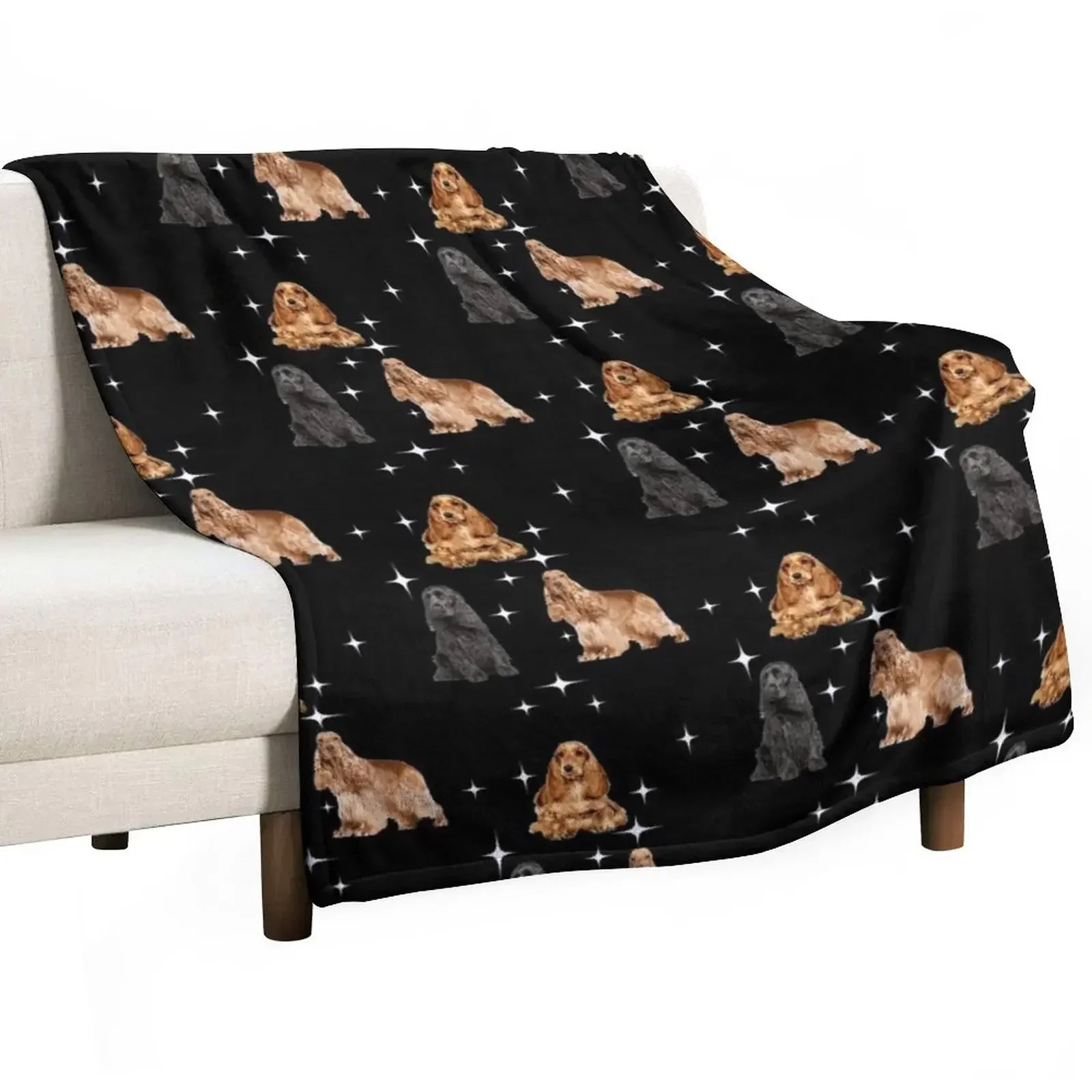 

working cocker spaniel Throw Blanket Soft Plaid Beach Blankets