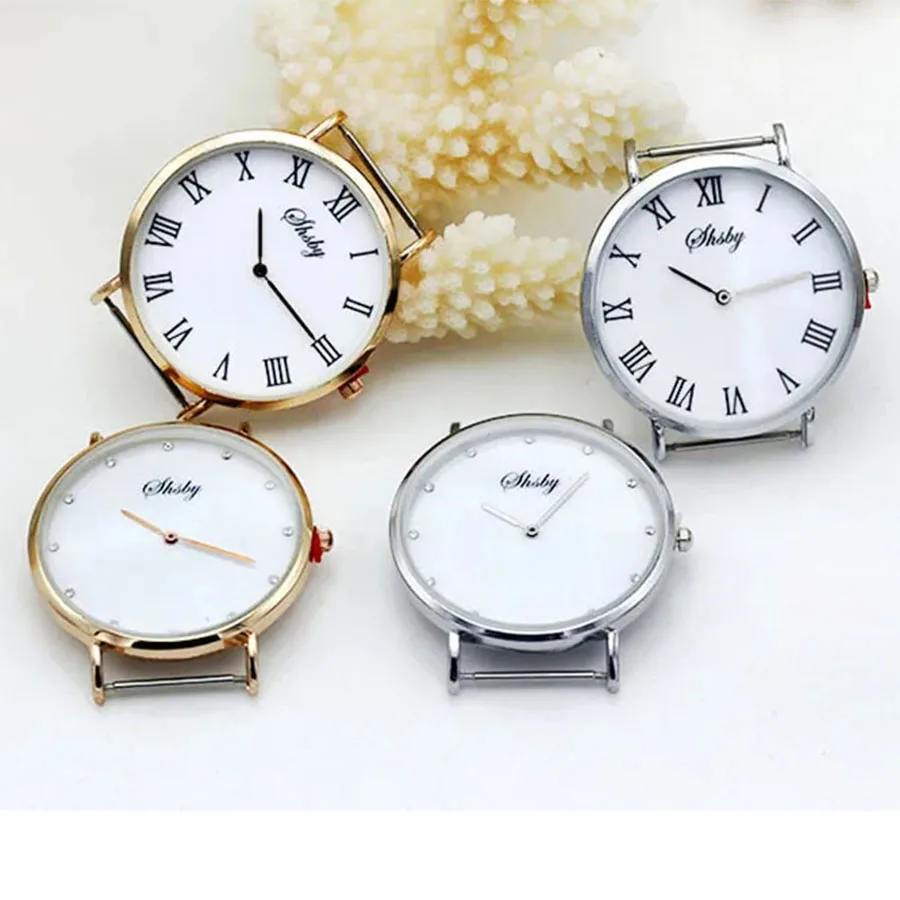 Shsby Diy Personality Watch Header New Style Thin Large Head With Cloth Strap  Watch Accessories