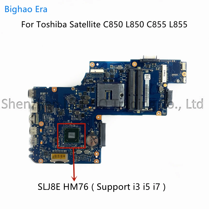 For Toshiba Satellite C850 L850 C855 L855 Laptop Motherboard With HM70/HM76 UMA H000052590 H000052360 H000050780 100% Tested