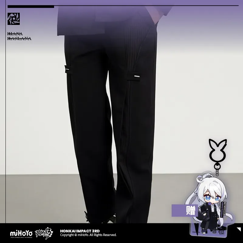 

[Genuine] miHoYo Game Kiana Pants Honkai Impact 3 Kiana Kaslana Theme Trousers Casual Clothing Wide-leg Pants Cosplay Xmas Gifts