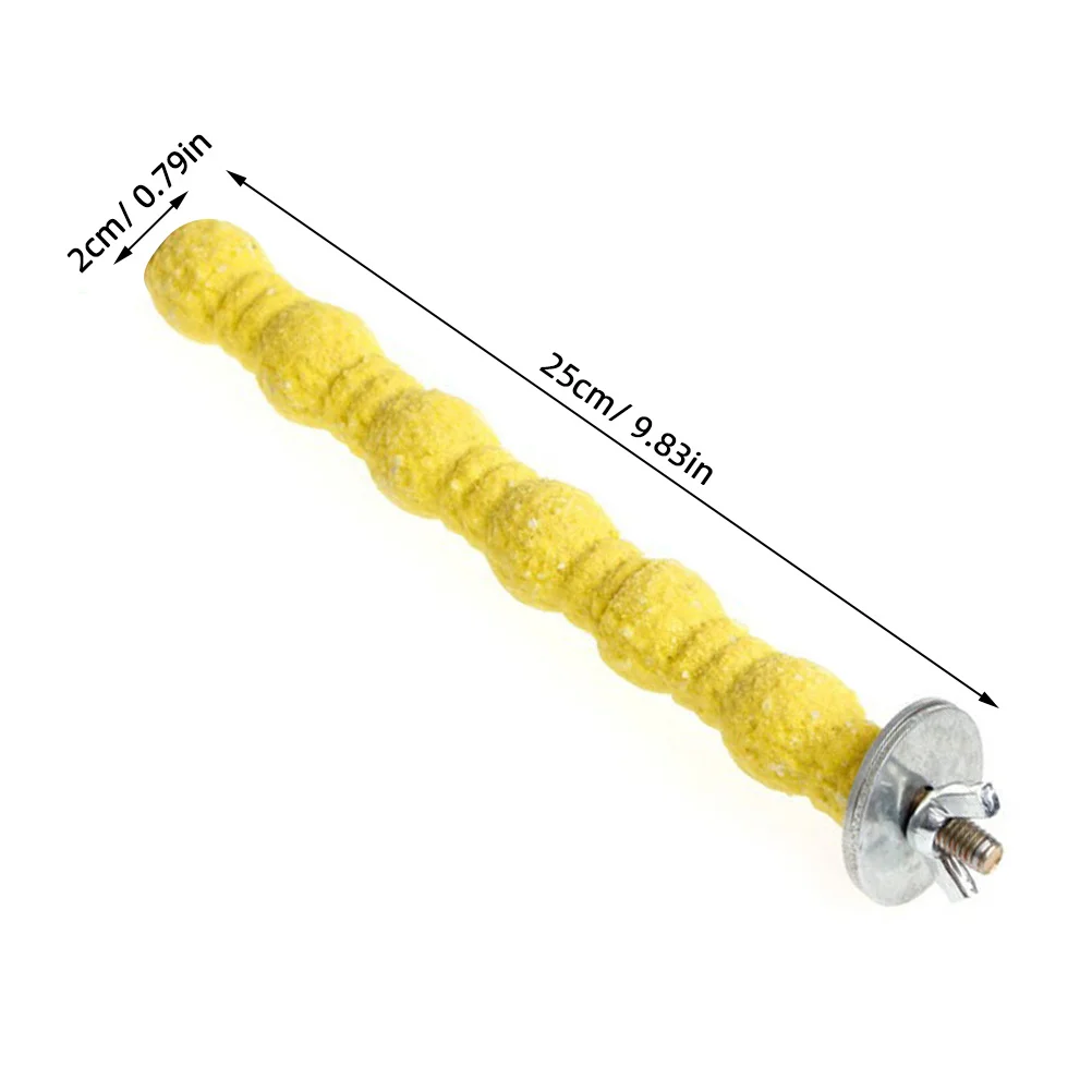 

Colorful Parrot Perch Stand Durable Hard Coating Grinding Chewing Bird Play Stand for Parakeets Cockatiels Lovebirds