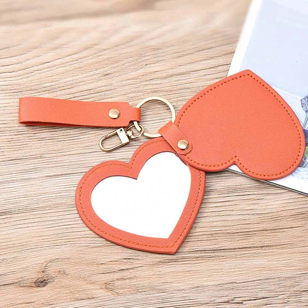Sleutelhanger Spiegel Stijlvolle Cosmetische Spiegel Hart Spiegel Creatief Voor Vrouwen Zakcadeau