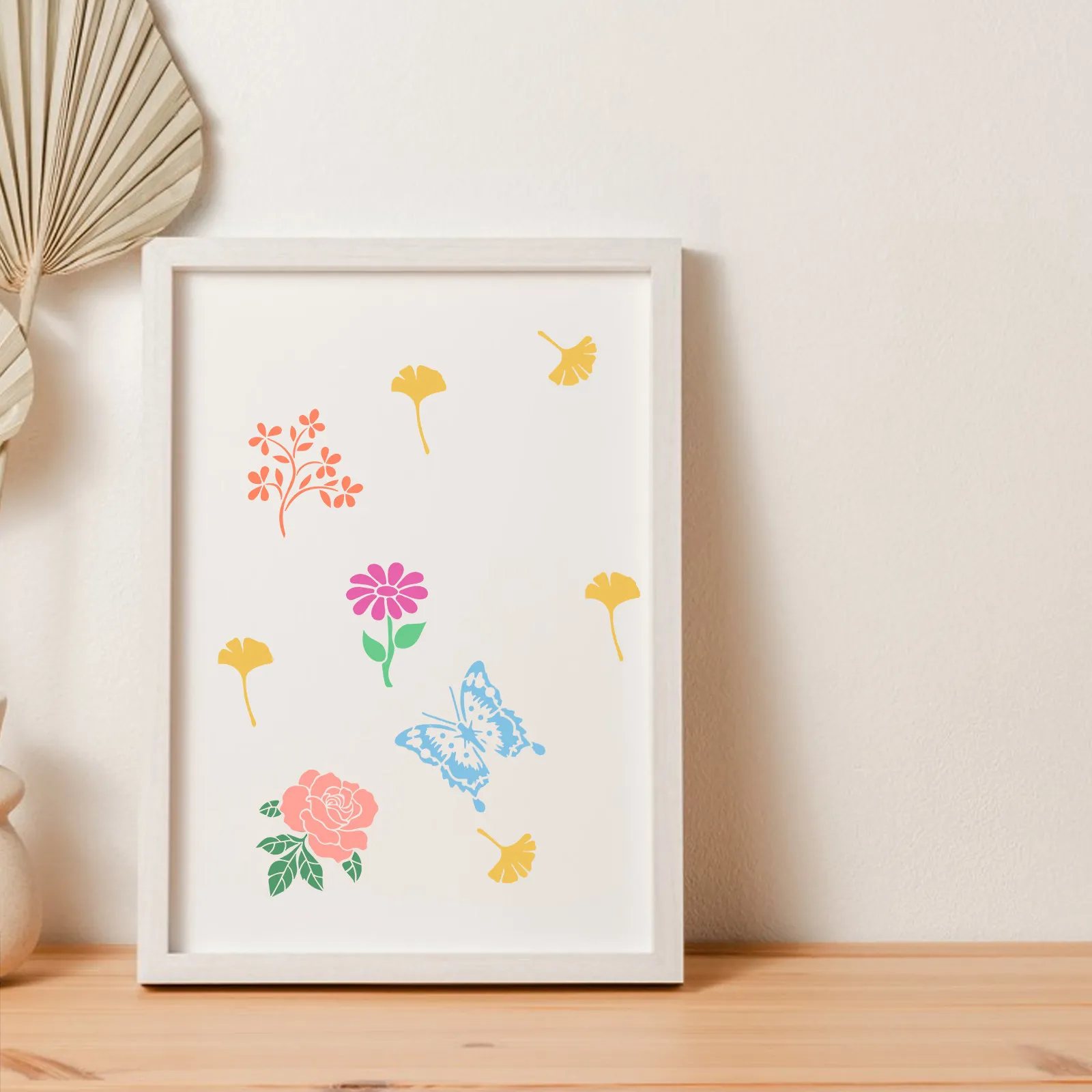 

Трафареты для рисования цветов: многоразовые трафареты для стен с полевыми цветами, ажурные трафареты с листьями, весенние шаблоны для рисования своими руками, для холста и деревянных поделок