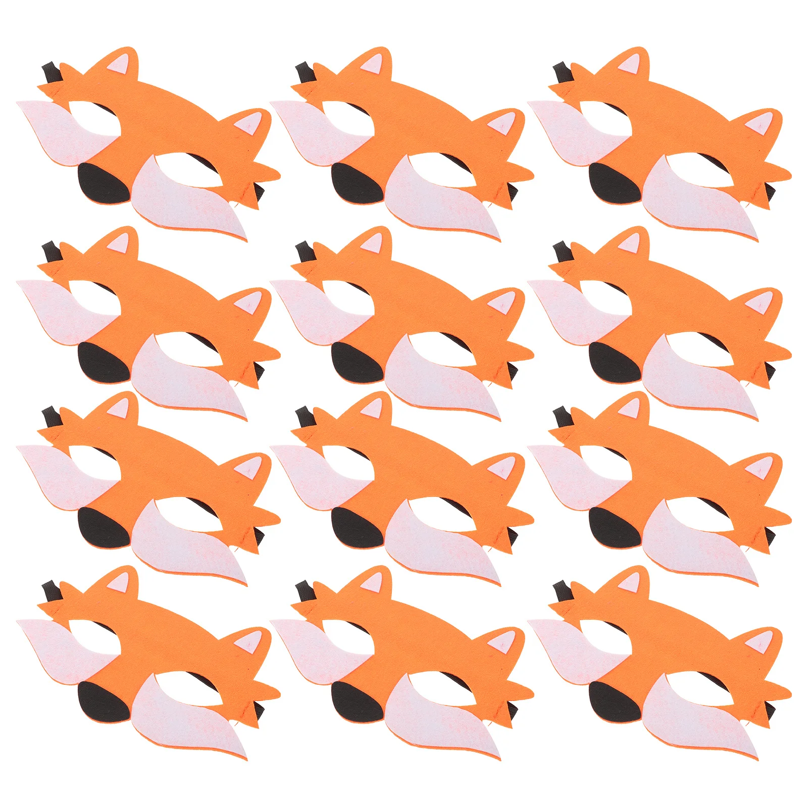 

12Pcs Half Face Wolf Masks Felt Cosplay Halloween Mask Kids Costume Props Storytelling Classroom Activity