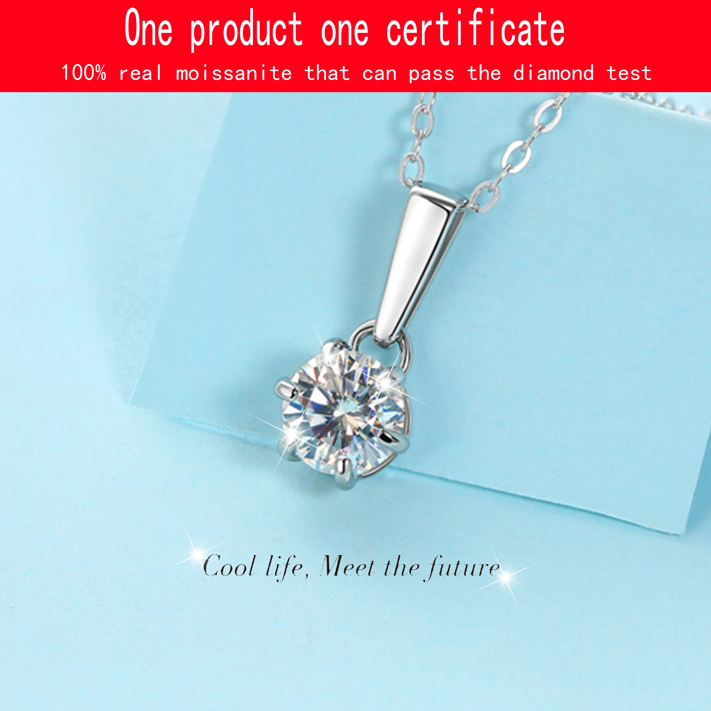 GRA Certified 1-5 Carat Moissanite Necklace Droplet shape Pendant 925 Sterling Silver Charm Party Wedding For Women Fine Jewelry