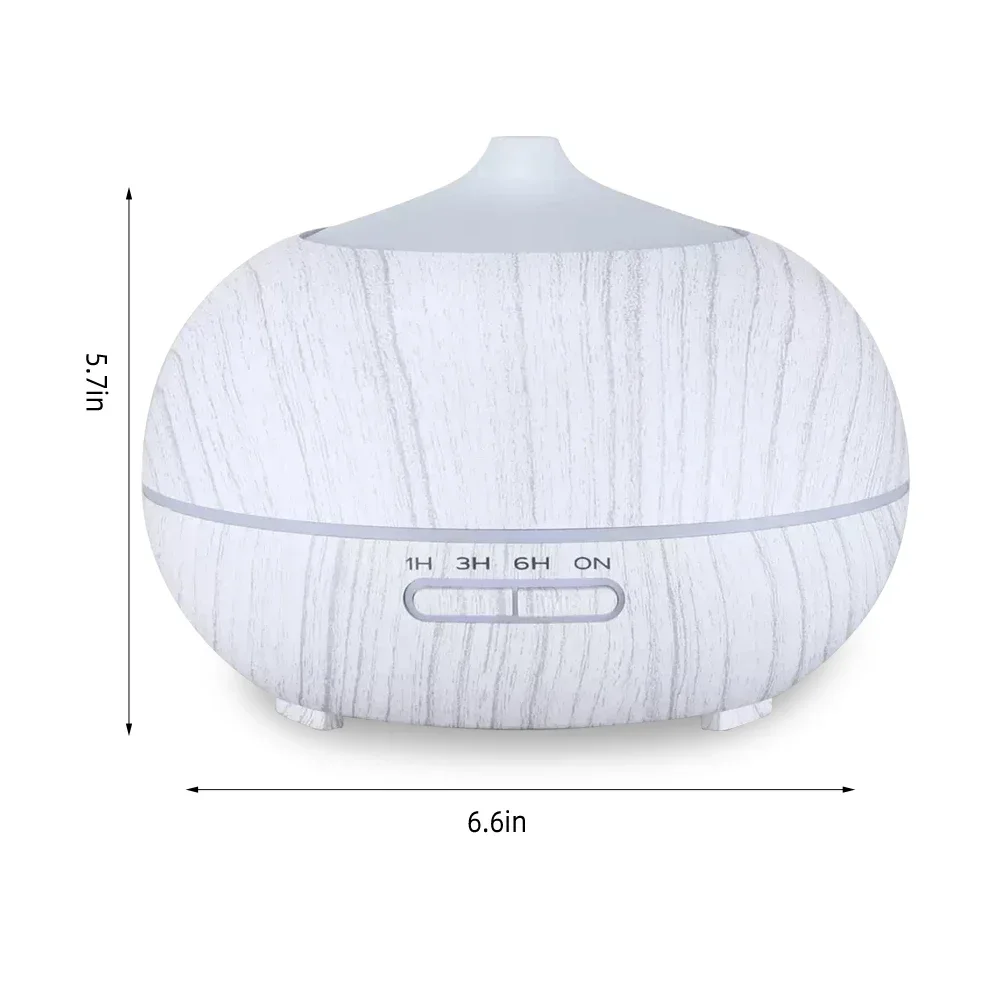 

Диффузор эфирного масла под дерево, 550 мл, пульт дистанционного управления, 6 масел, 7-цветный светодиодный светильник для настроения