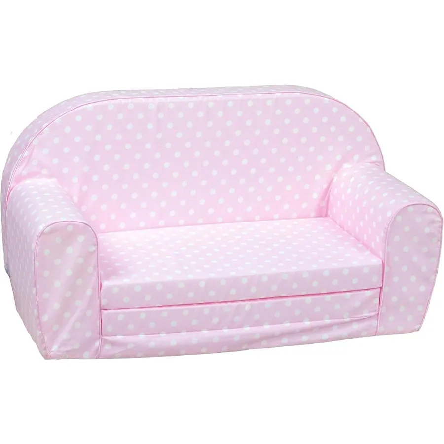 Couch for Toddlers 2 in 1 Convertible Foam Sofa to Lounger Comfy Flip Out Lounge Chair for Ideal for Home Playrooms Bedrooms an