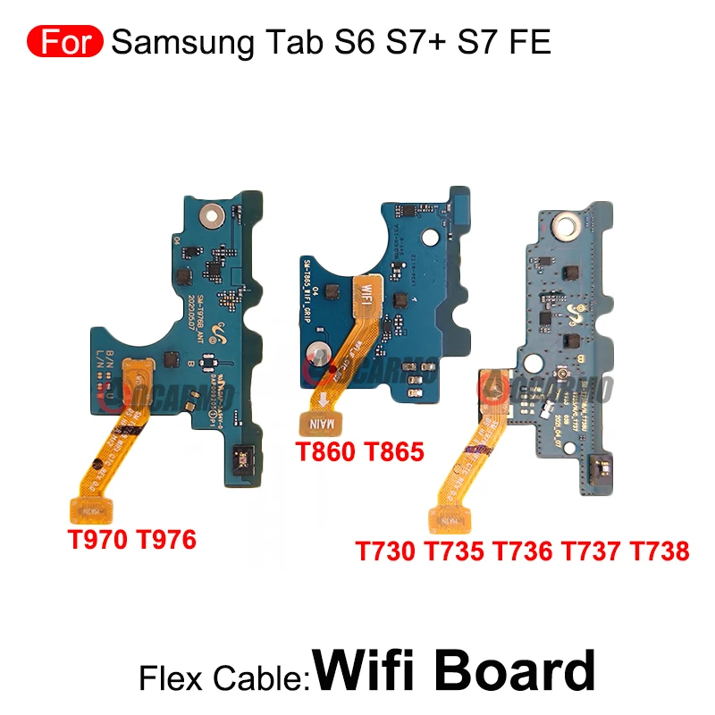 Wifi Small Board Connected Module Flex Cable For Samsung Galaxy Tab S6 S7 FE S7+ SM- T730 T735C T736B T860 T865 T970 T976B