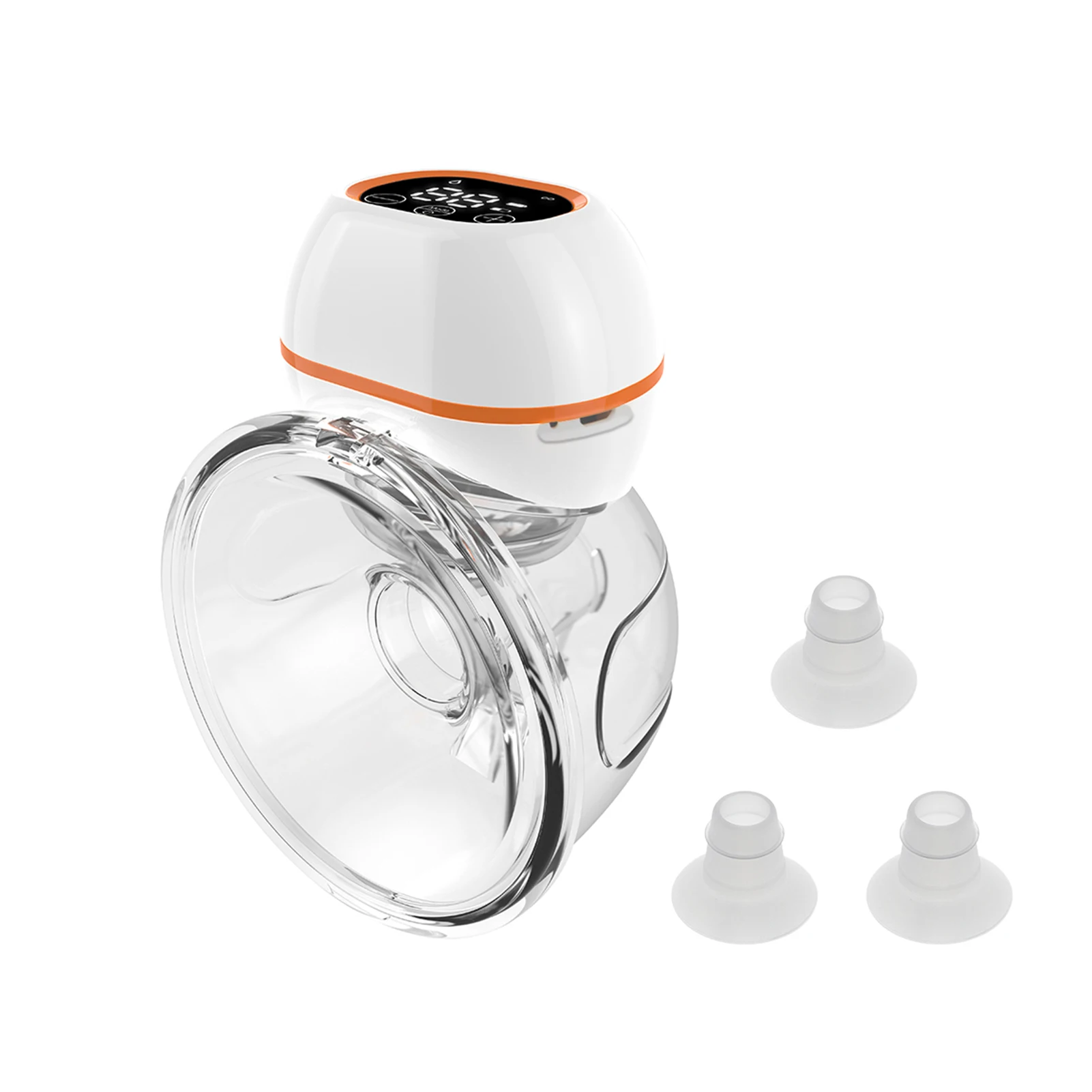 

Wearable Breast Pump Hands Free Breastpump Portable Electric Breastfeeding Pump with Conversion Funnel Insert 3 Modes 9 Suction