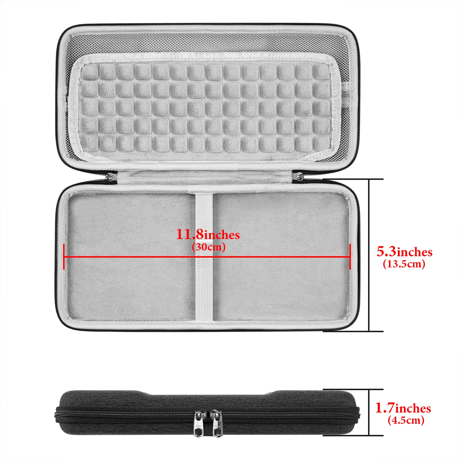 Custodia rigida per tastiera Geekria, compatibile con Bluetooth ultrasottile OMOTON, Bluetooth ultrasottile Arteck, Wireless 2.4G