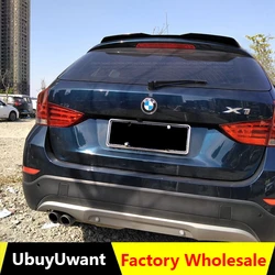 Rear Roof Lip Spoiler For BMW X1 E84 2010-2015 Hatchback Spoiler ABS Gloosy Black / Carbon Fiber Color Car Tail Wing Decoration