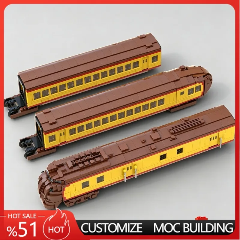 

2789 PCS Streamlined Passenger Train Carriage Set Model MOC Building Blocks Set Assembly Educational Toy For funs Birthday Gift