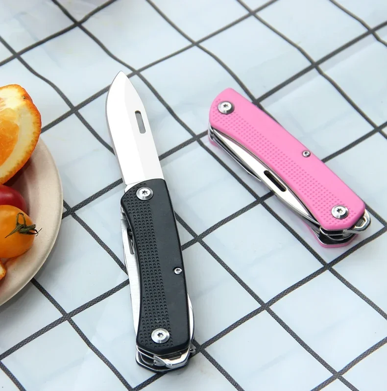 Bhbt-屋外EDC折りたたみポケット多目的ナイフ、戦術サバイバルはさみ