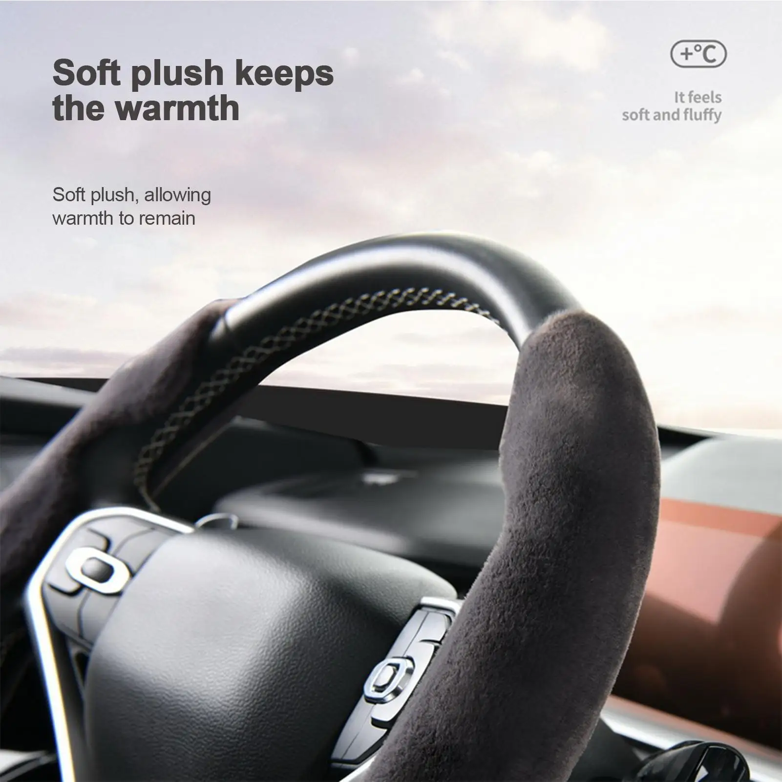 

Car Steering Wheel Cover Elastic Stable Protection Accessories Car Steer Wheel Cover For Beginners Family Automotive Vehicle