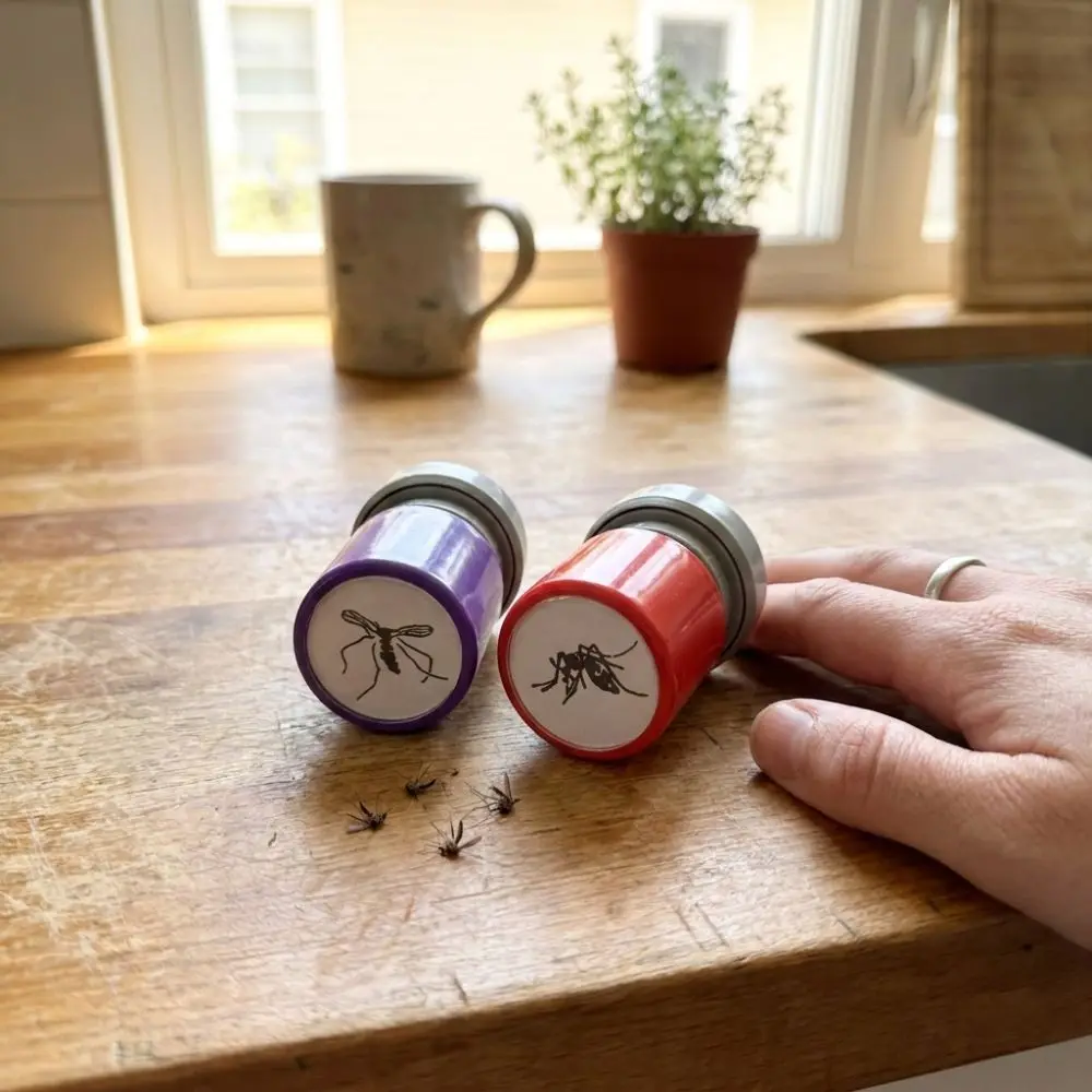 Assorted Stamps Mosquito Stamps Cartoon Bug Novelty Self-ink Stamps DIY Handcraft Drawing Doodle Graffiti Stamp