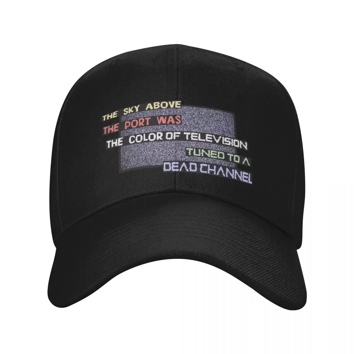 Neuromancer Collection - A Dead Channel Baseball Cap black Luxury Hat Hat Baseball Cap Men's Caps Women's