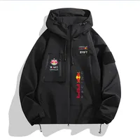 Red Bull Motorcycle Racing Jacket, Red Bull F1 Printed Jacket, Youth Outdoor Camping Sports Mountaineering Warm Casual Jacket